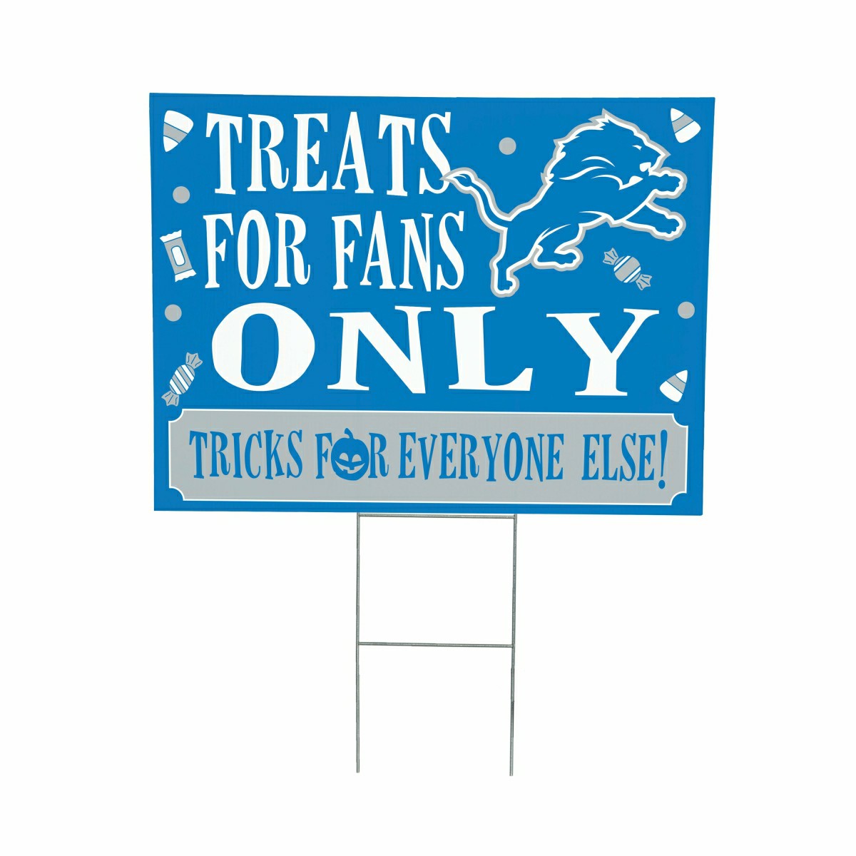 Detroit Lions Yard Sign, Halloween Treats for Fans - NFL Home