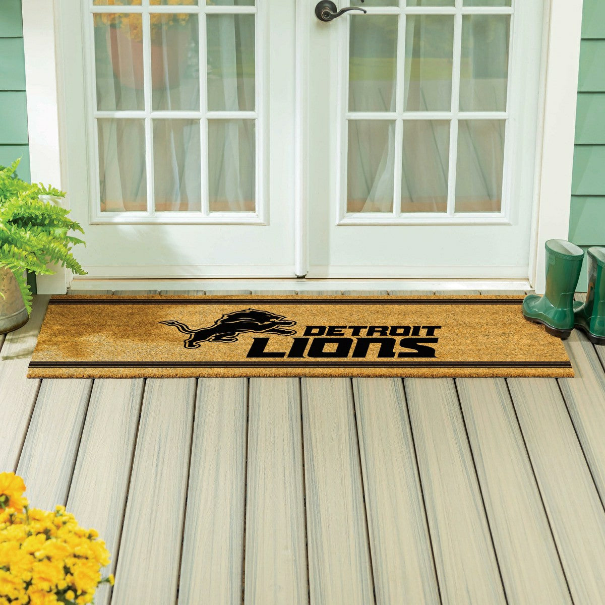 Detroit Lions Extra Large One Color Coir Mat, 60"x24" - NFL