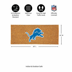 Detroit Lions Extra Large Full Color Coir Mat, 60"x24" - NFL