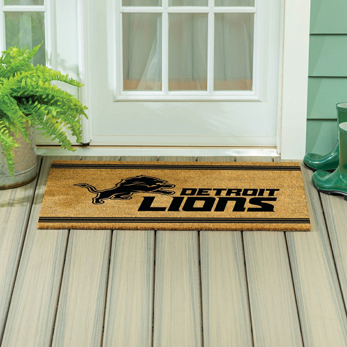 Detroit Lions Large One Color Coir Mat, 36"x24" - NFL