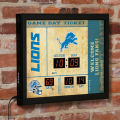 Bluetooth Scoreboard Wall Clock, Detroit Lions - NFL Home