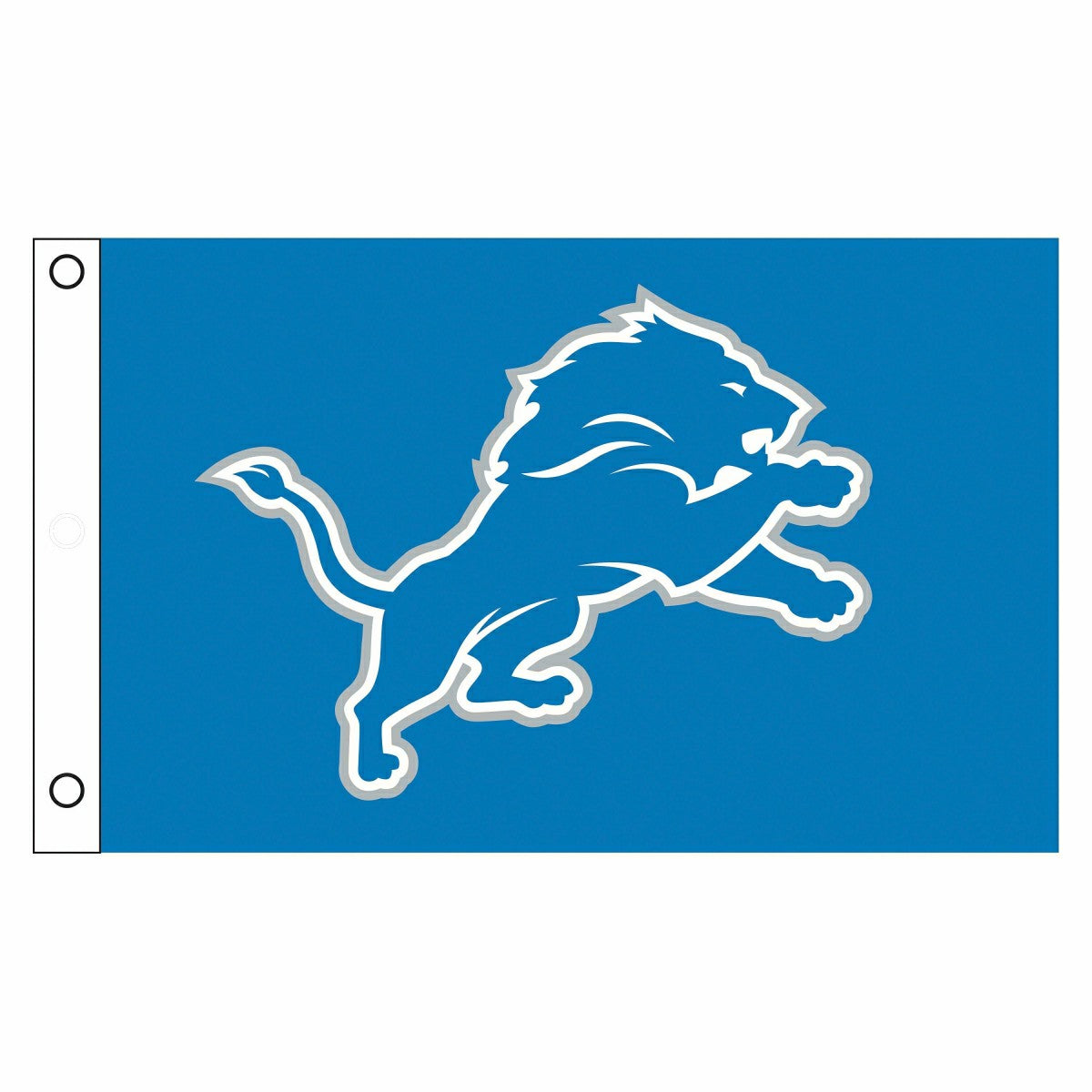 Detroit Lions Single Sided Flag w/ 2 Grommets, 3'x5' - NFL Home