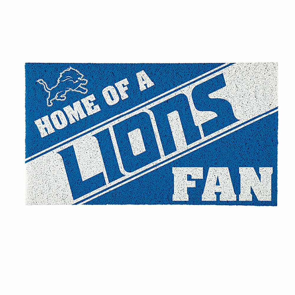 Detroit Lions, PVC Mat COLOR, Home of a Fan - NFL