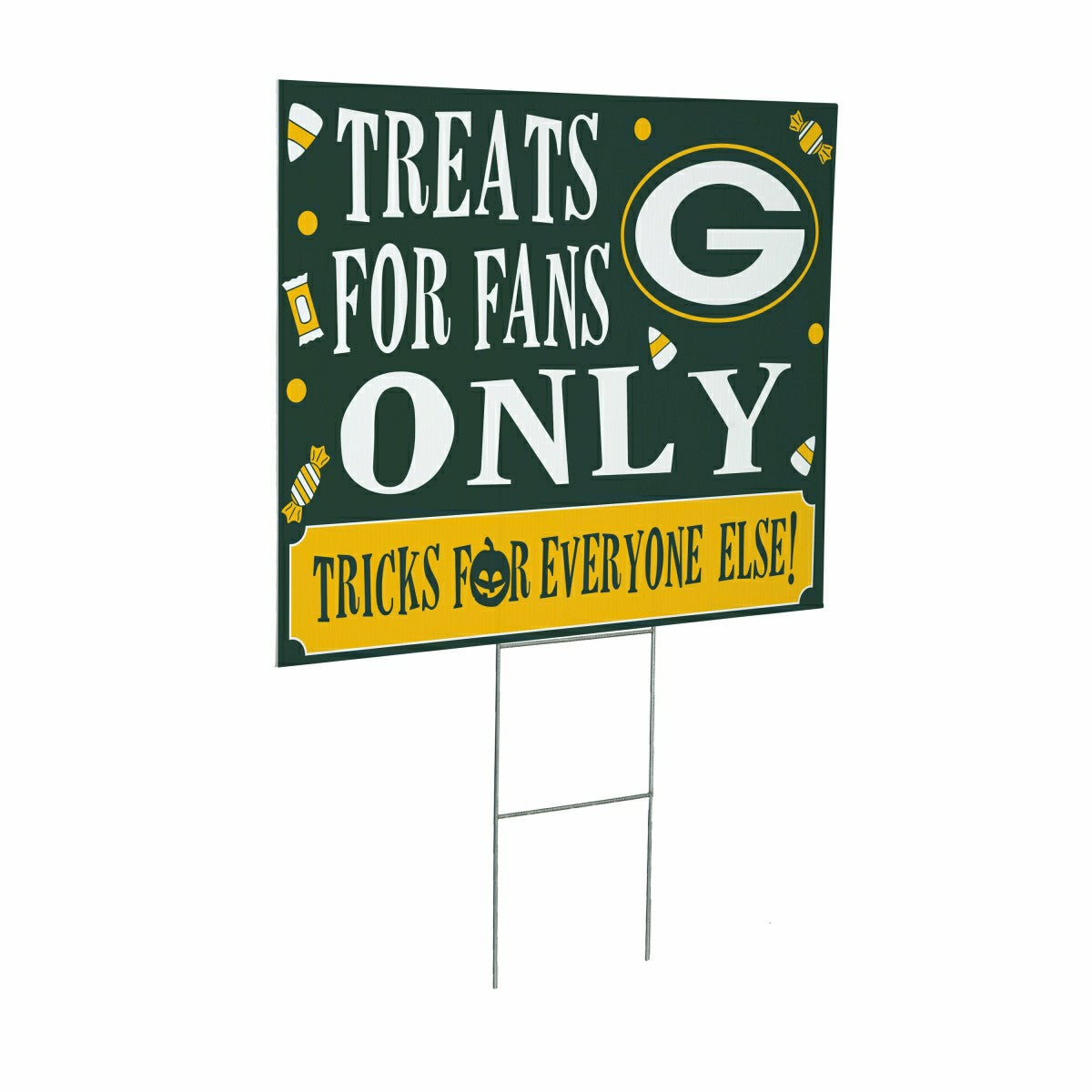 Green Bay Packers Yard Sign, Halloween Treats for Fans - NFL Home