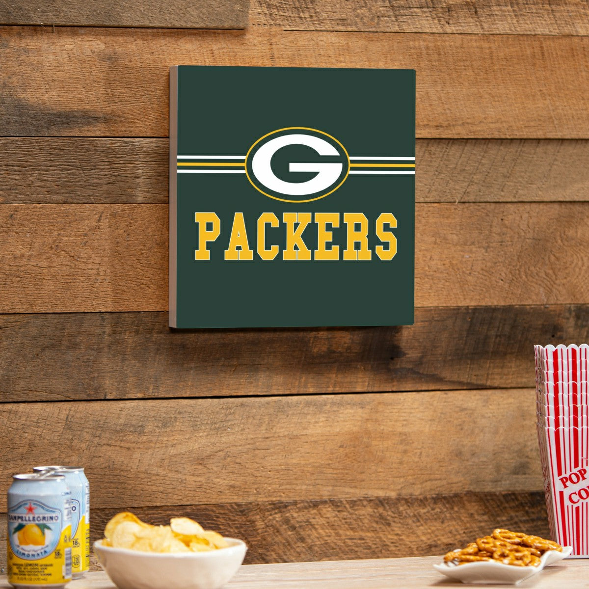 Green Bay Packers Wood Wall Sign, 12x12 - NFL Home