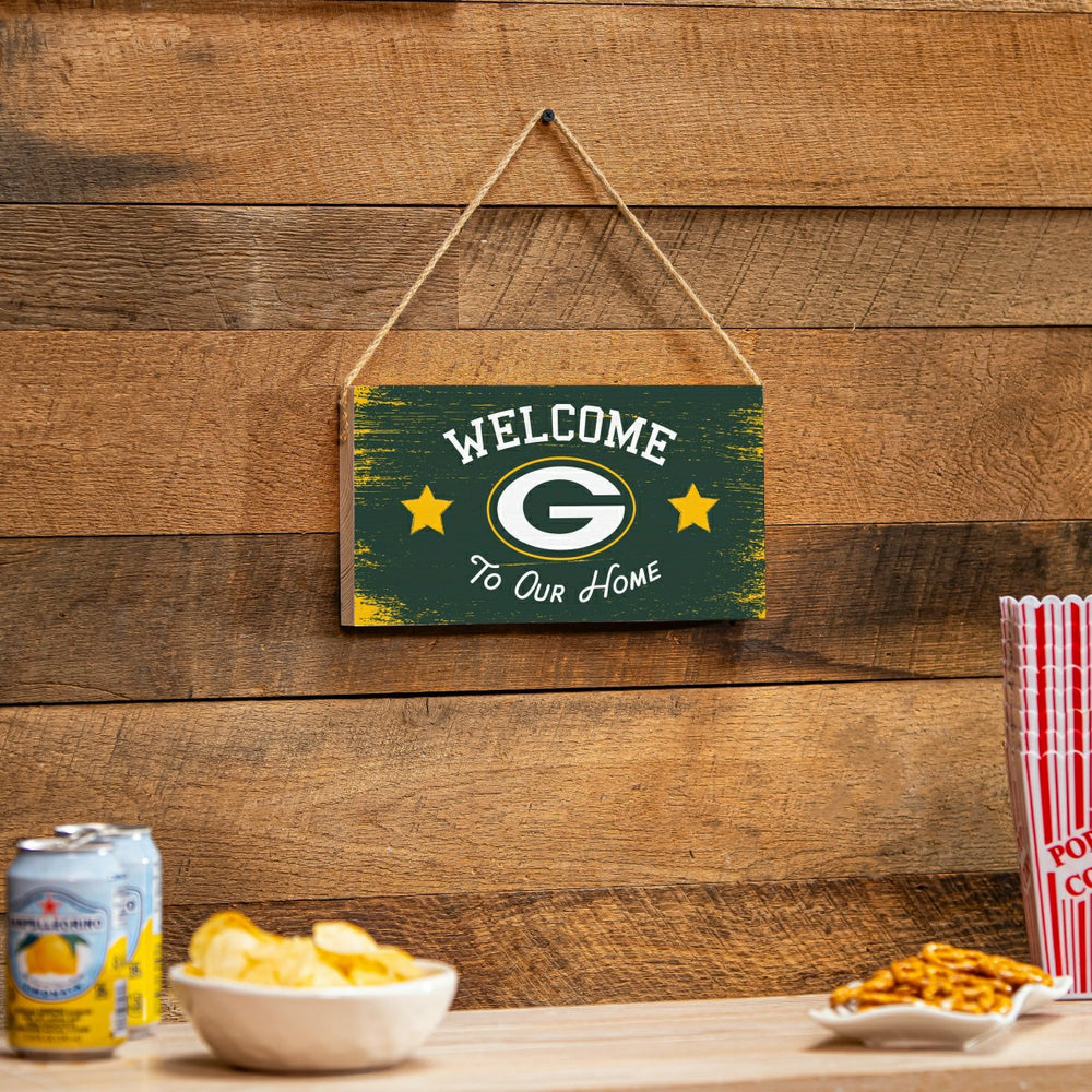Green Bay Packers Wood Wall Sign, 6x11 - NFL Home