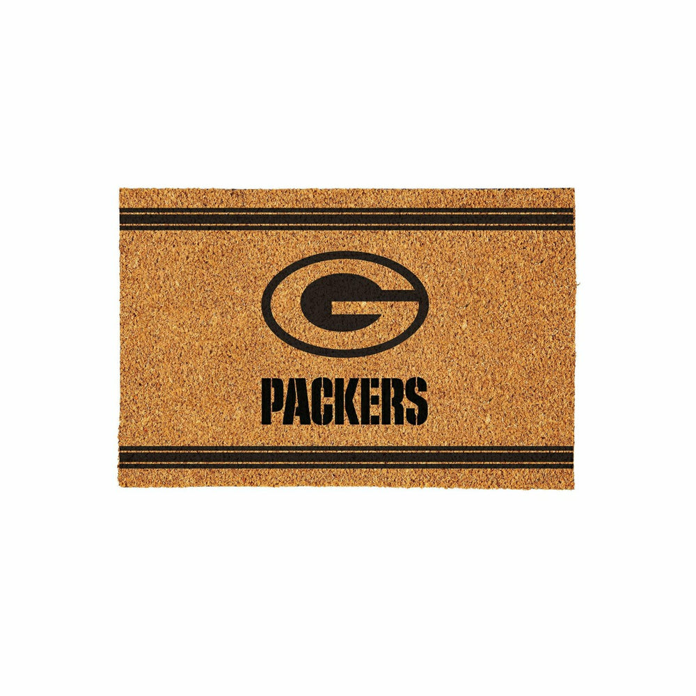 Green Bay Packers Large One Color Coir Mat, 36"x24" - NFL