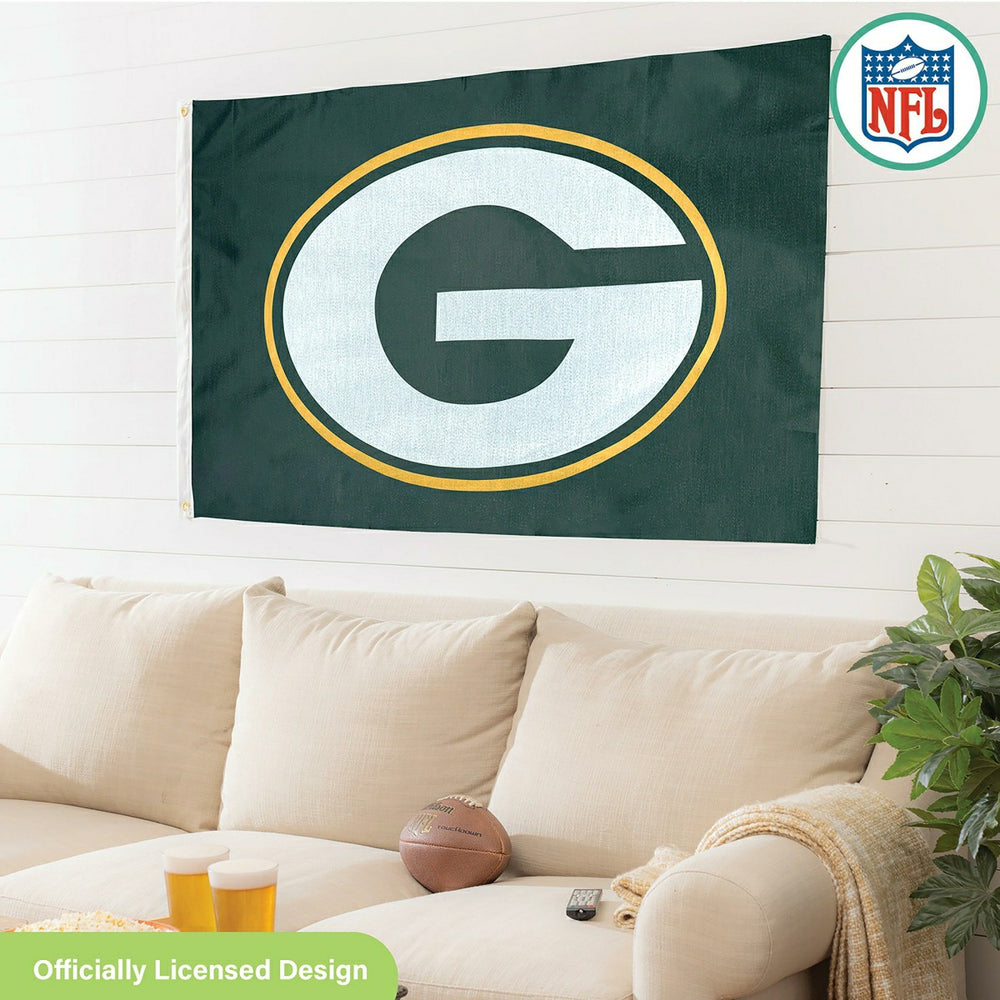 Green Bay Packers Single Sided Estate Flag with 2 Grommets, 3'x5' - NFL Home