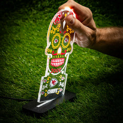 Kansas City Chiefs NFL Football Sugar Skull Desklite LED Decor - NFL Home