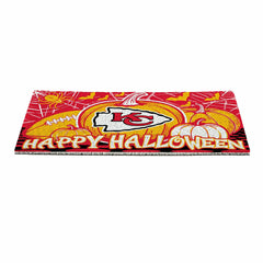Kansas City Chiefs Halloween PVC Mat, 28"x16" - NFL