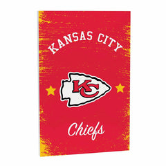 Kansas City Chiefs Wood Wall Sign, 16x24 - NFL Home