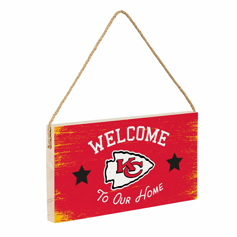 Kansas City Chiefs Wood Wall Sign, 6x11 - NFL Home