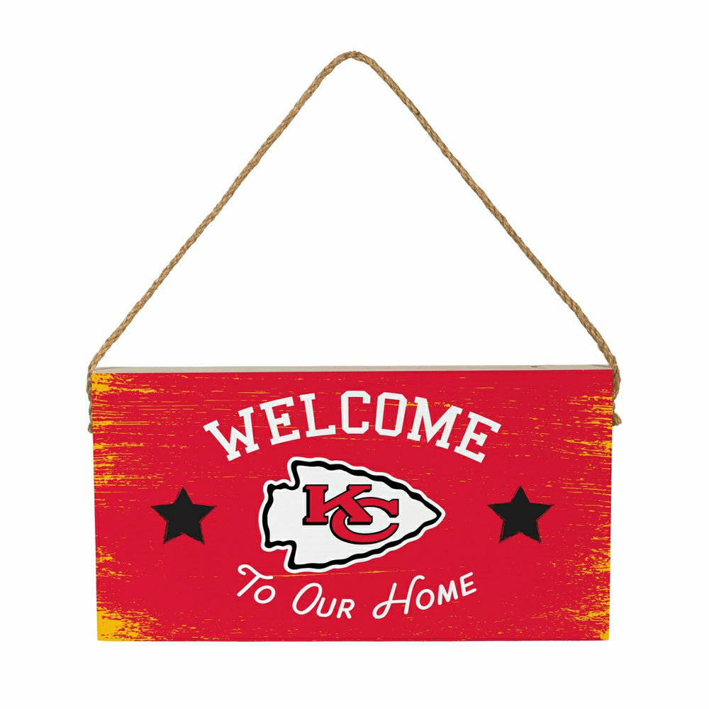 Kansas City Chiefs Wood Wall Sign, 6x11 - NFL Home
