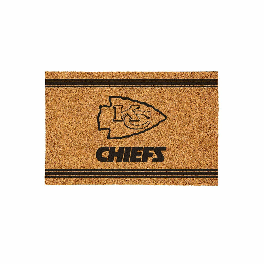 Kansas City Chiefs Large One Color Coir Mat, 36"x24" - NFL
