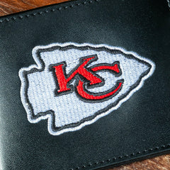 Kansas City Chiefs Black Bi-Fold Embroidered Wallet w/ RFID Blocking - NFL Home