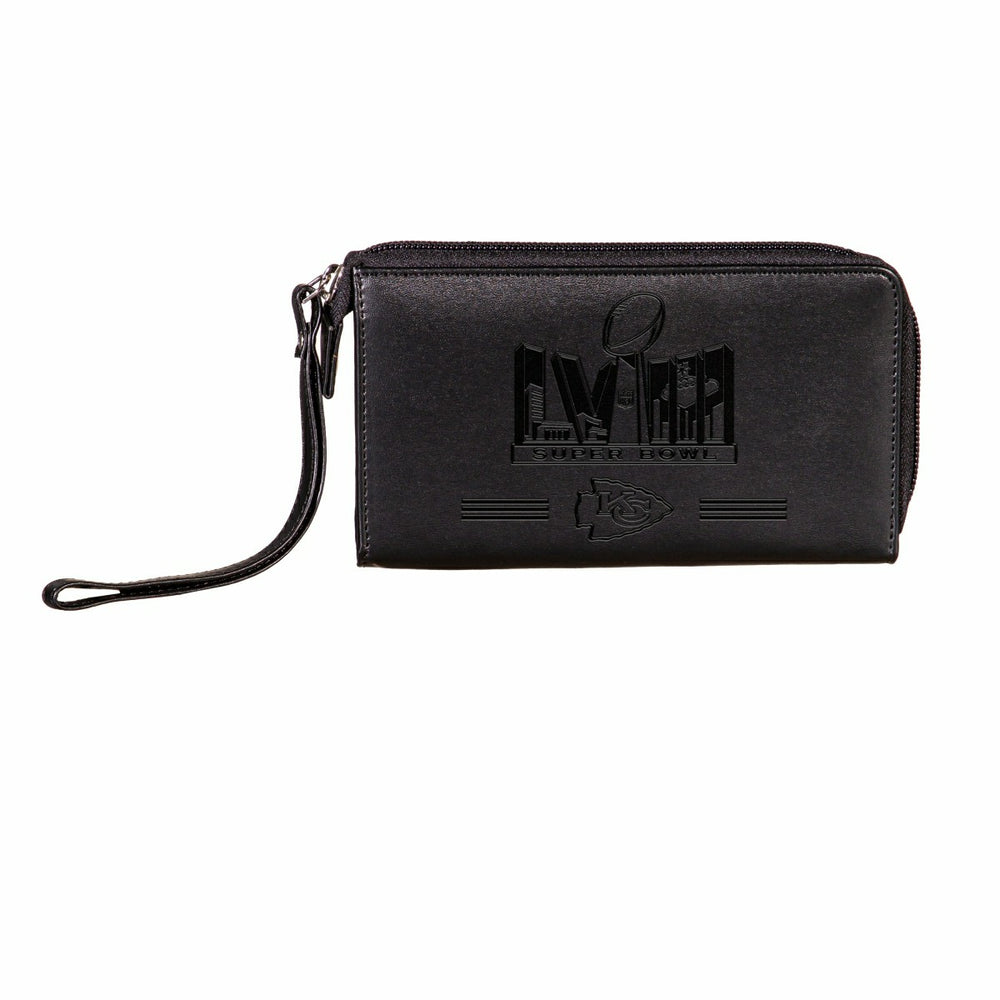 Kansas City Chiefs SB58 Champions Black Wristlet Wallet - NFL Home