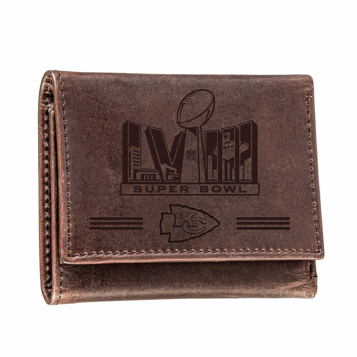 Kansas City Chiefs, Wallet, Tri-Fold, SB58 Champions, Brown - NFL Home