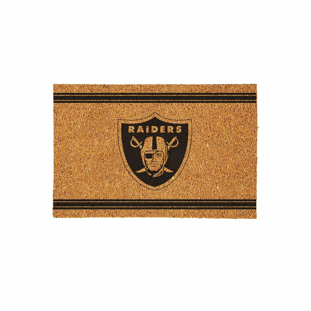 Las Vegas Raiders Large One Color Coir Mat, 36"x24" - NFL