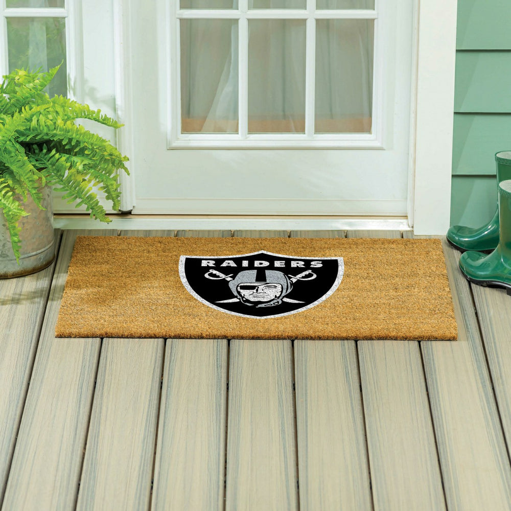 Las Vegas Raiders Large Full Color Coir Mat, 36"x24" - NFL