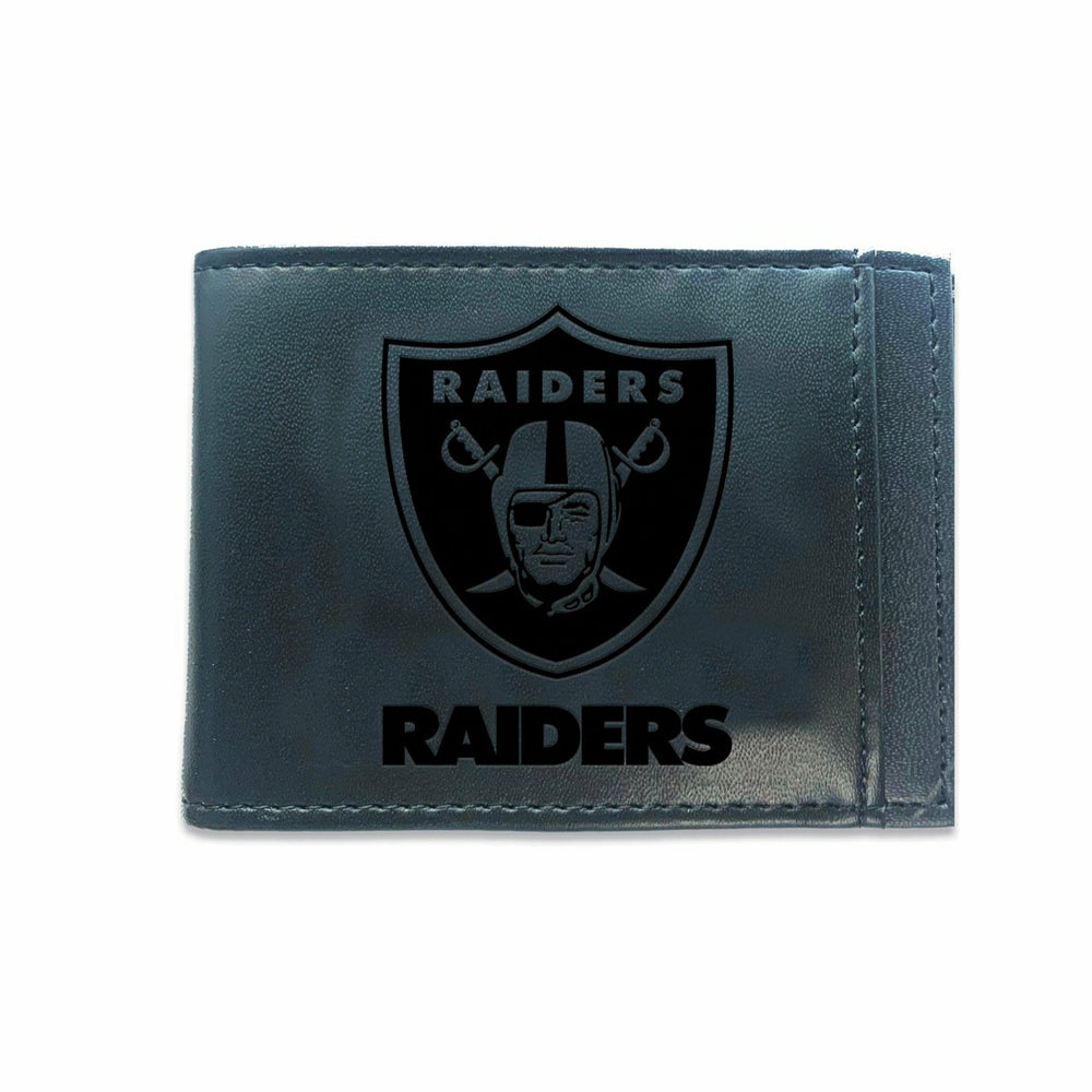 Front Pocket Wallet w/ RFID Blocking, LAS VEGAS RAIDERS, Black - NFL Home