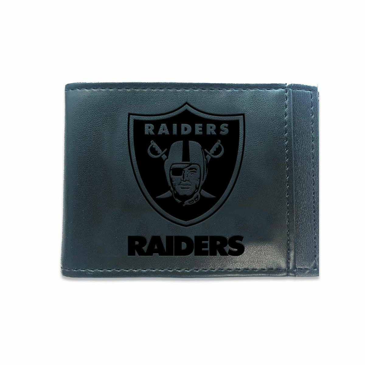 Front Pocket Wallet w/ RFID Blocking, LAS VEGAS RAIDERS, Black - NFL Home