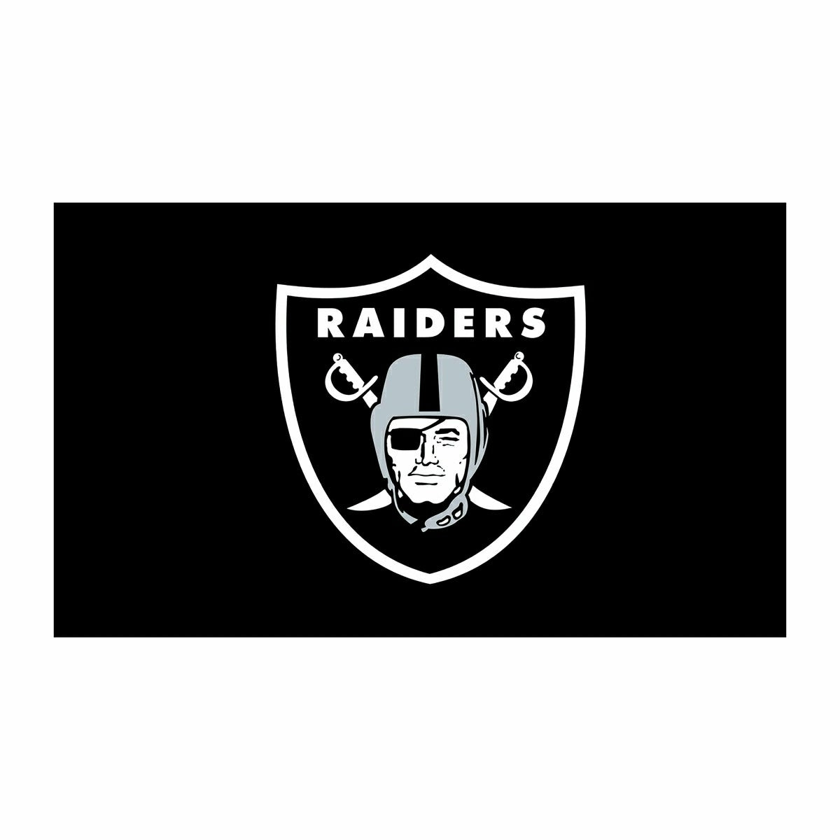 Full Color PVC Mat, 16" x 28", Las Vegas Raiders - NFL