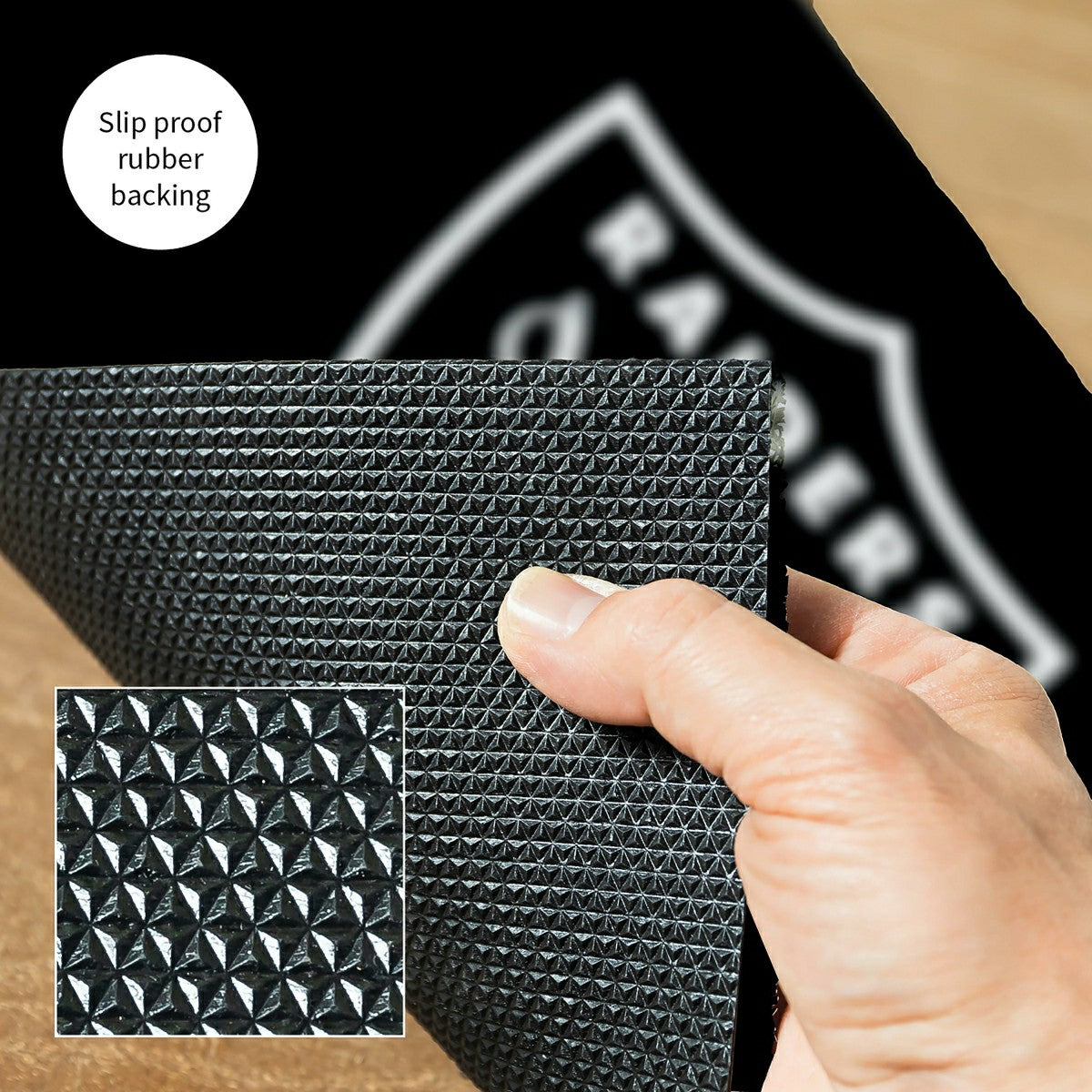 Full Color PVC Mat, 16" x 28", Las Vegas Raiders - NFL