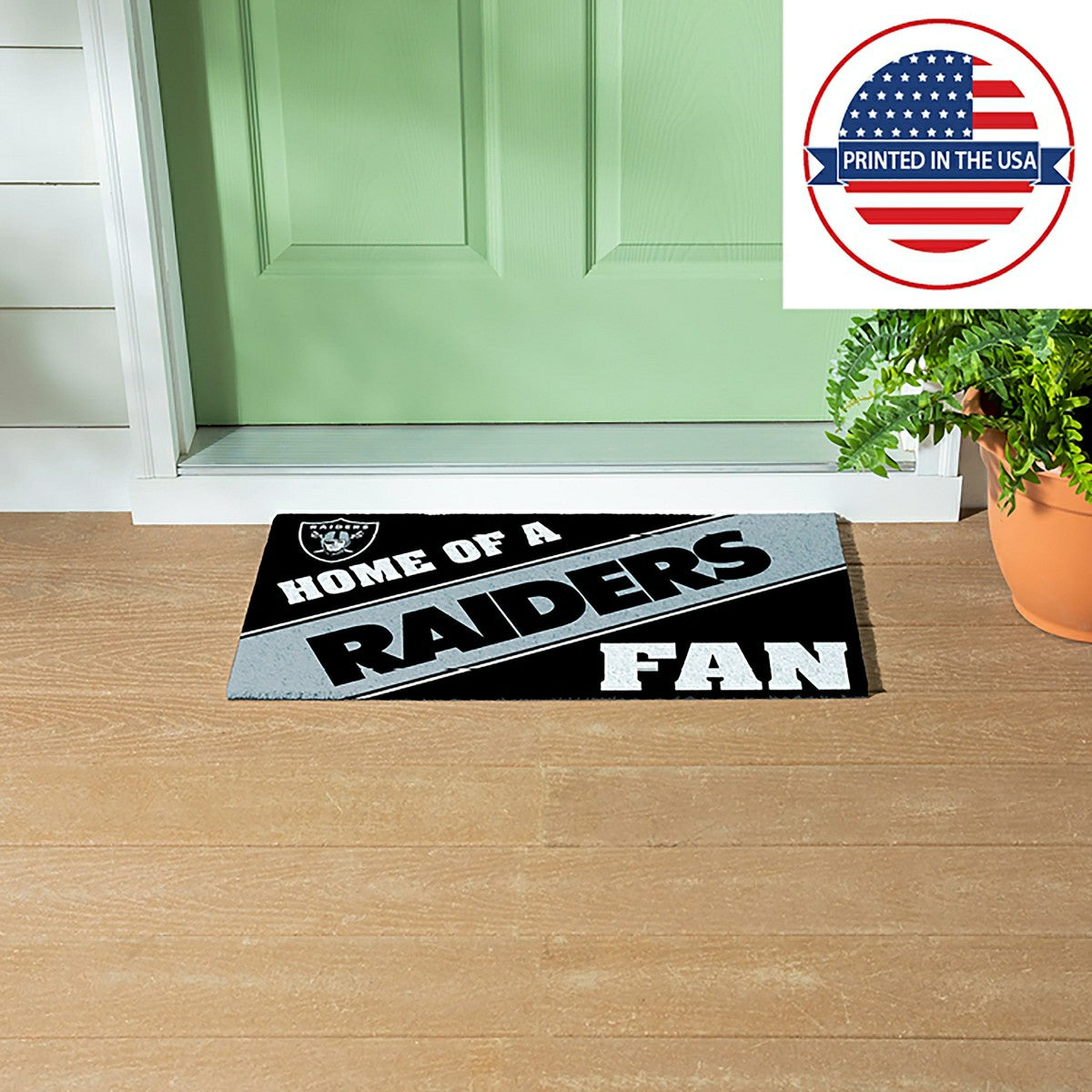 Oakland Raiders, PVC Mat COLOR, Home of a Fan - NFL