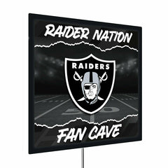 Las Vegas Raiders 23"H x 23"L LED Wall Decor, Edgelite, Square - NFL Home