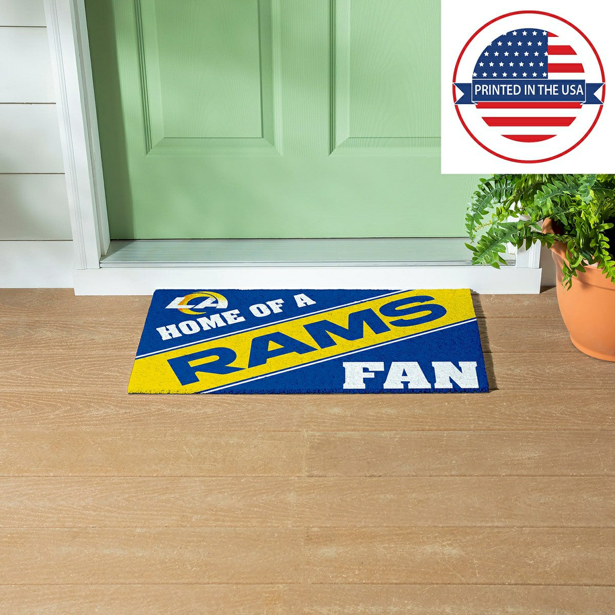 Los Angeles Rams, PVC Mat COLOR, Home of a Fan - NFL