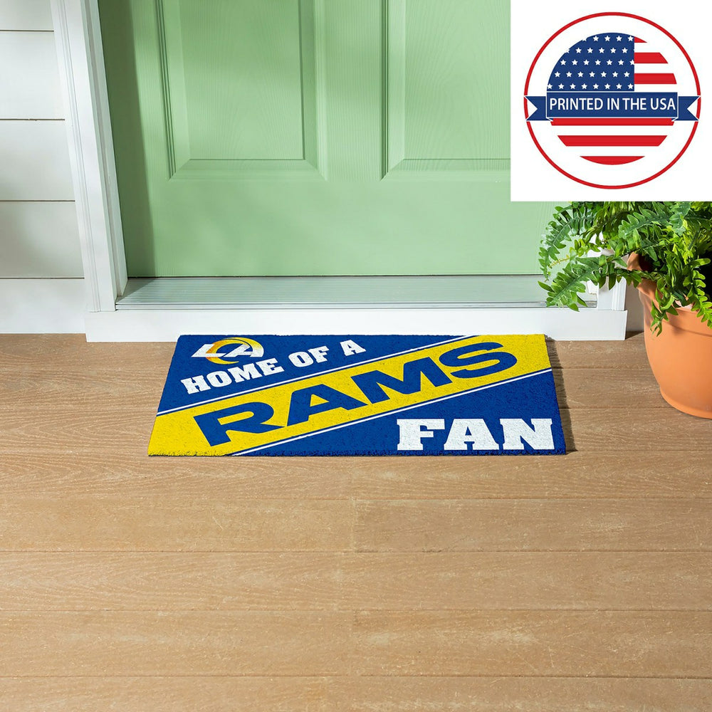 Los Angeles Rams, PVC Mat COLOR, Home of a Fan - NFL