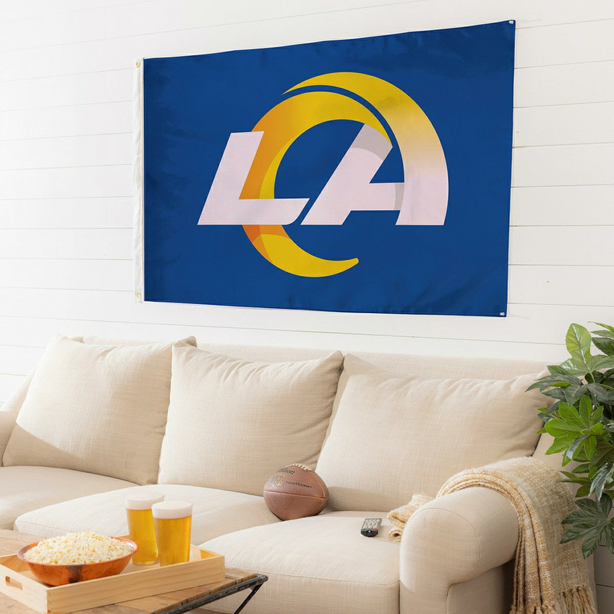 Los Angeles Rams Single Sided Flag with 2 Grommets, 3'x5' - NFL Home