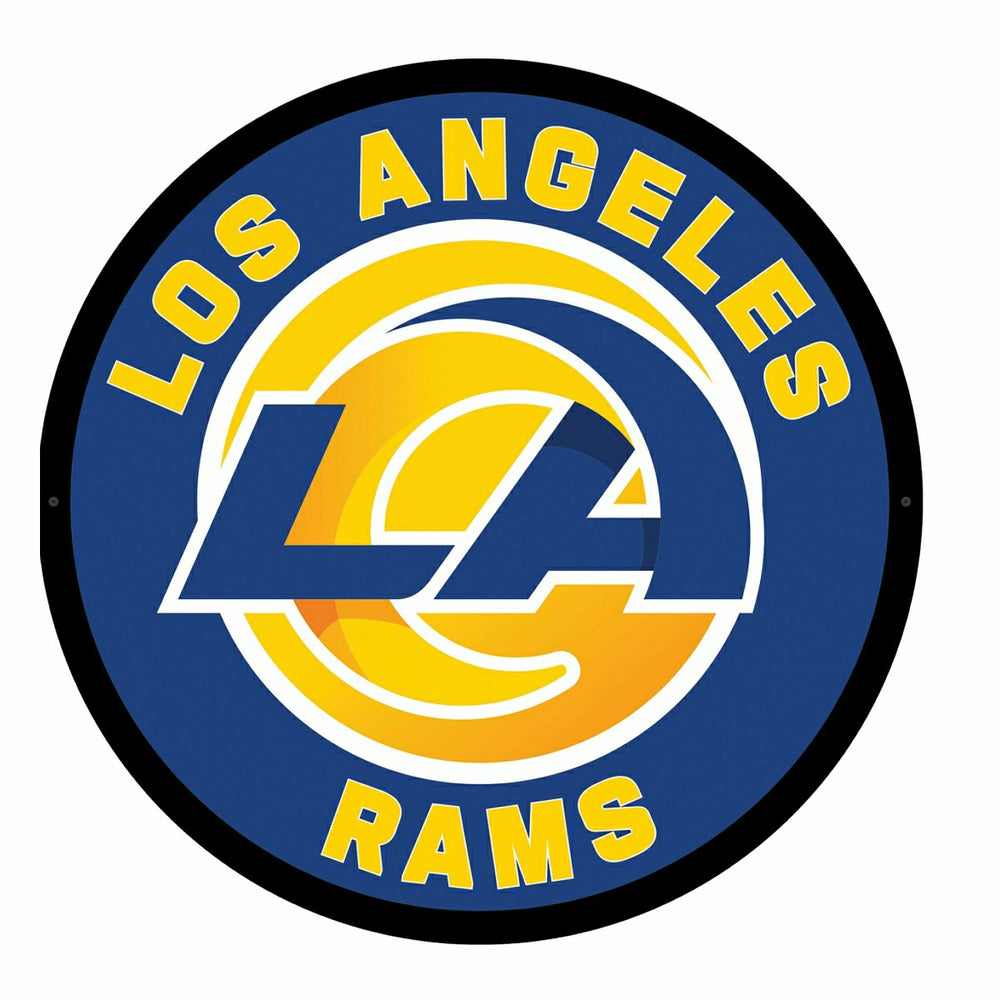 LED Wall Decor, Round, Los Angeles Rams - NFL Home