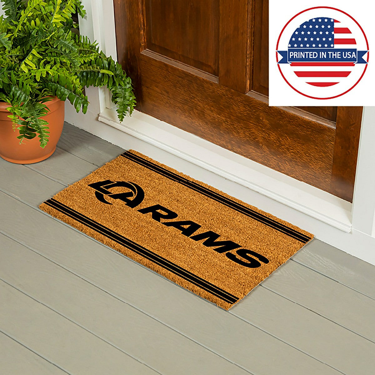 Los Angeles Rams, Coir Mat 1C - NFL