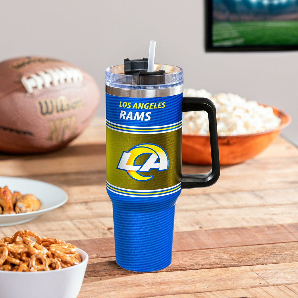 40oz Stainless Steel Canyon Cup w/ Straw, Los Angeles Rams - NFL Home