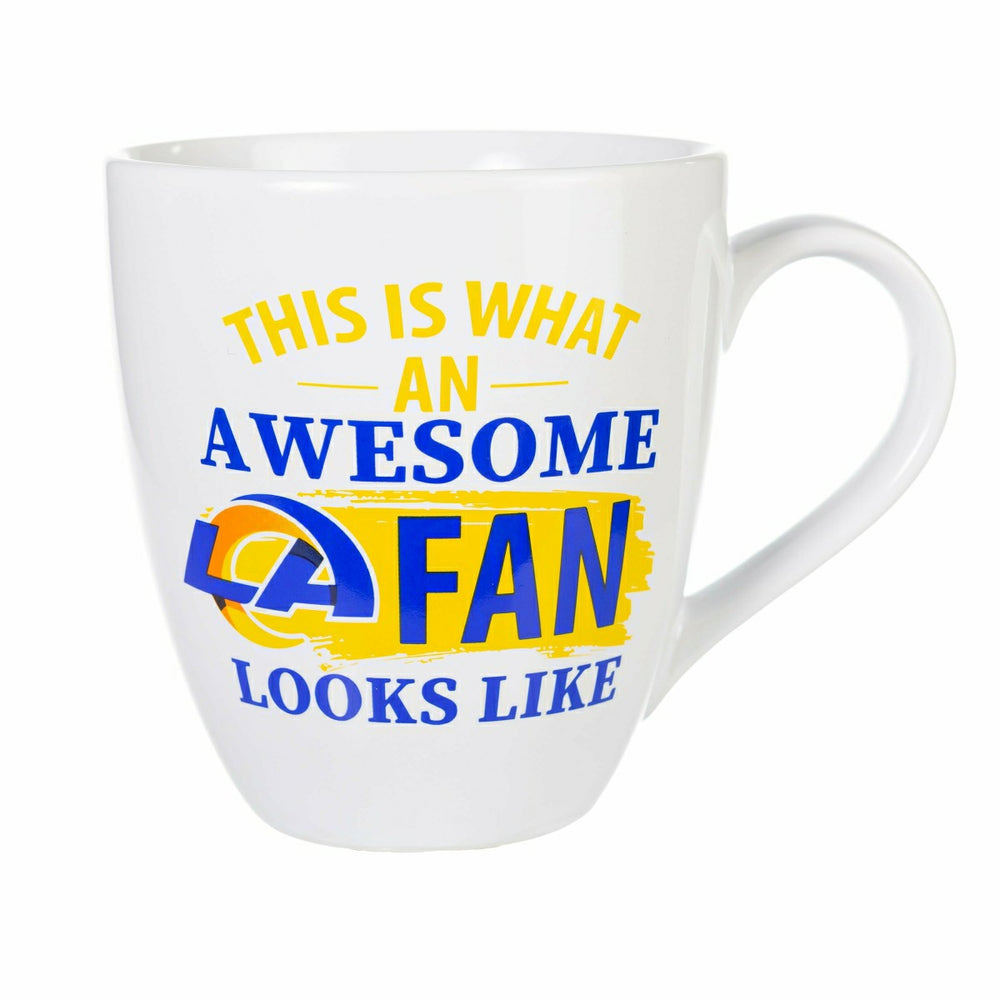 Los Angeles Rams, Ceramic Cup O'Java 17oz Gift Set - NFL Home