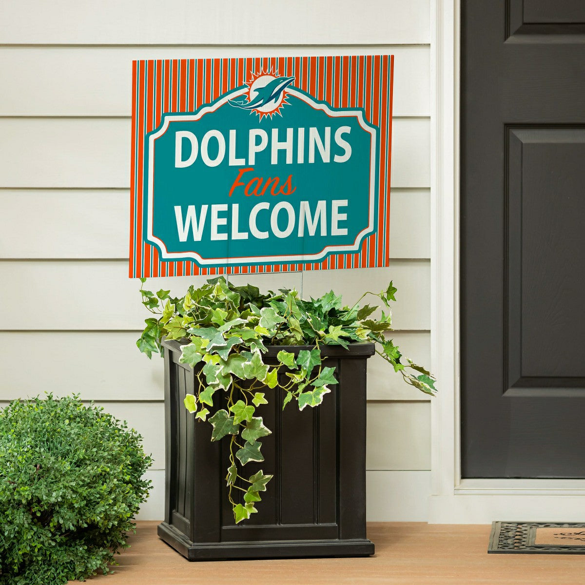 Miami Dolphins Coroplast Yard Sign, "Fans Welcome" - NFL Home