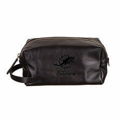 Miami Dolphins, Embossed Toiletry Bag, Black - NFL Home