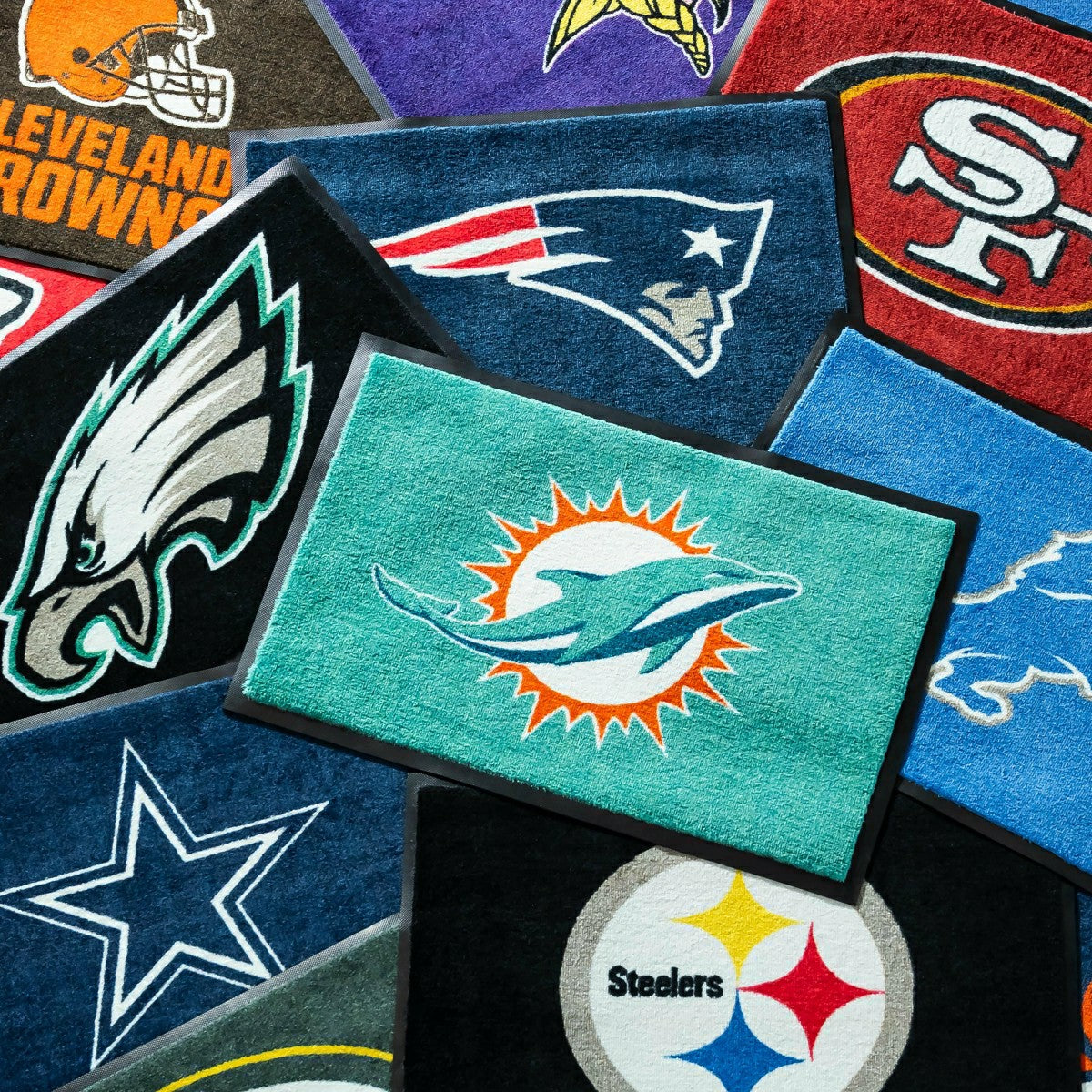 2'x3' USA Made Indoor/Outdoor Entryway Mat, Miami Dolphins - NFL