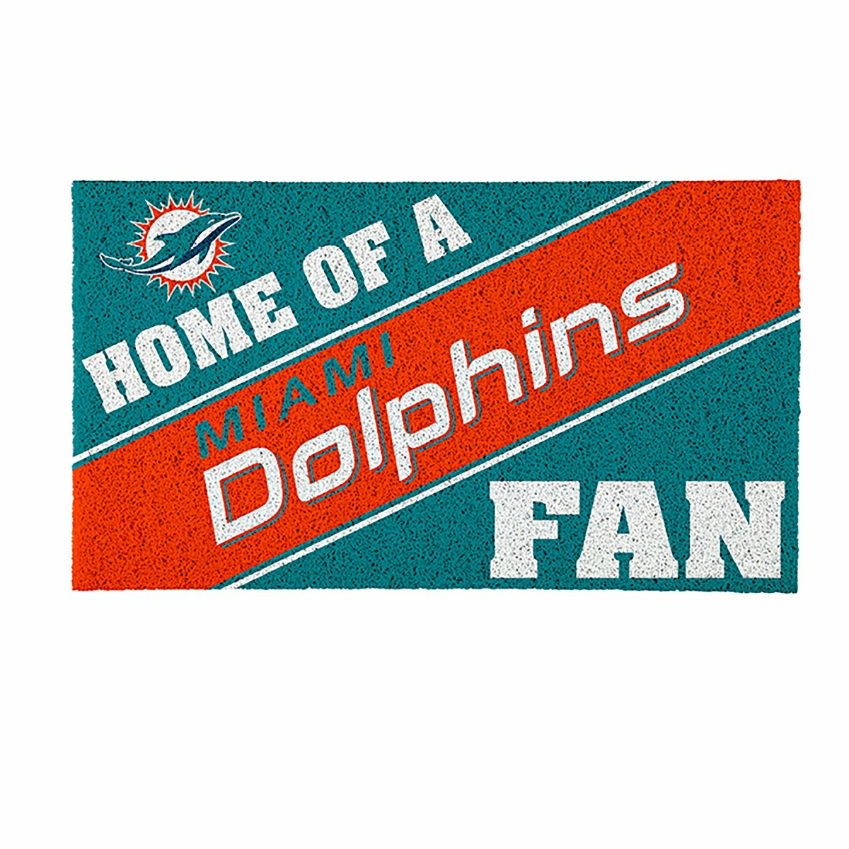 Miami Dolphins, PVC Mat COLOR, Home of a Fan - NFL
