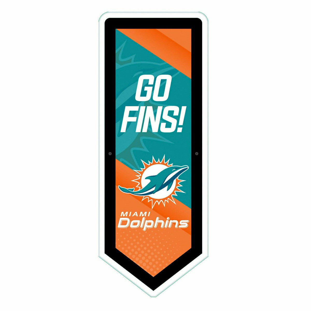 LED Wall Decor, Pennant, Miami Dolphins - NFL Home