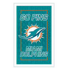 Miami Dolphins NFL Football Rectangle Neolite LED Decor - NFL Home