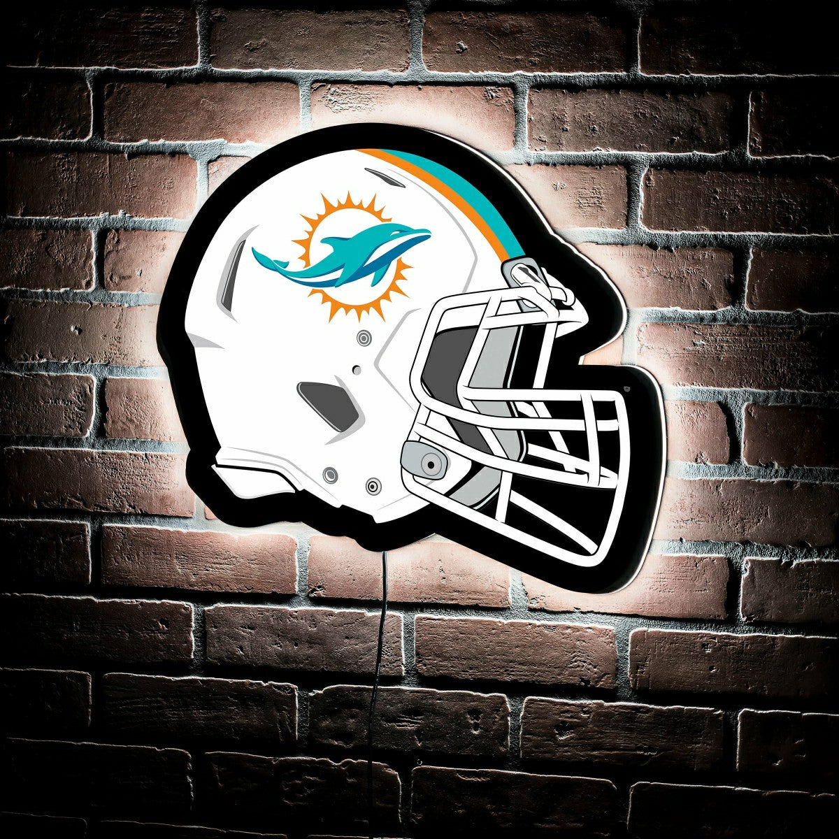LED Wall Decor, Helmet, Miami Dolphins - NFL Home