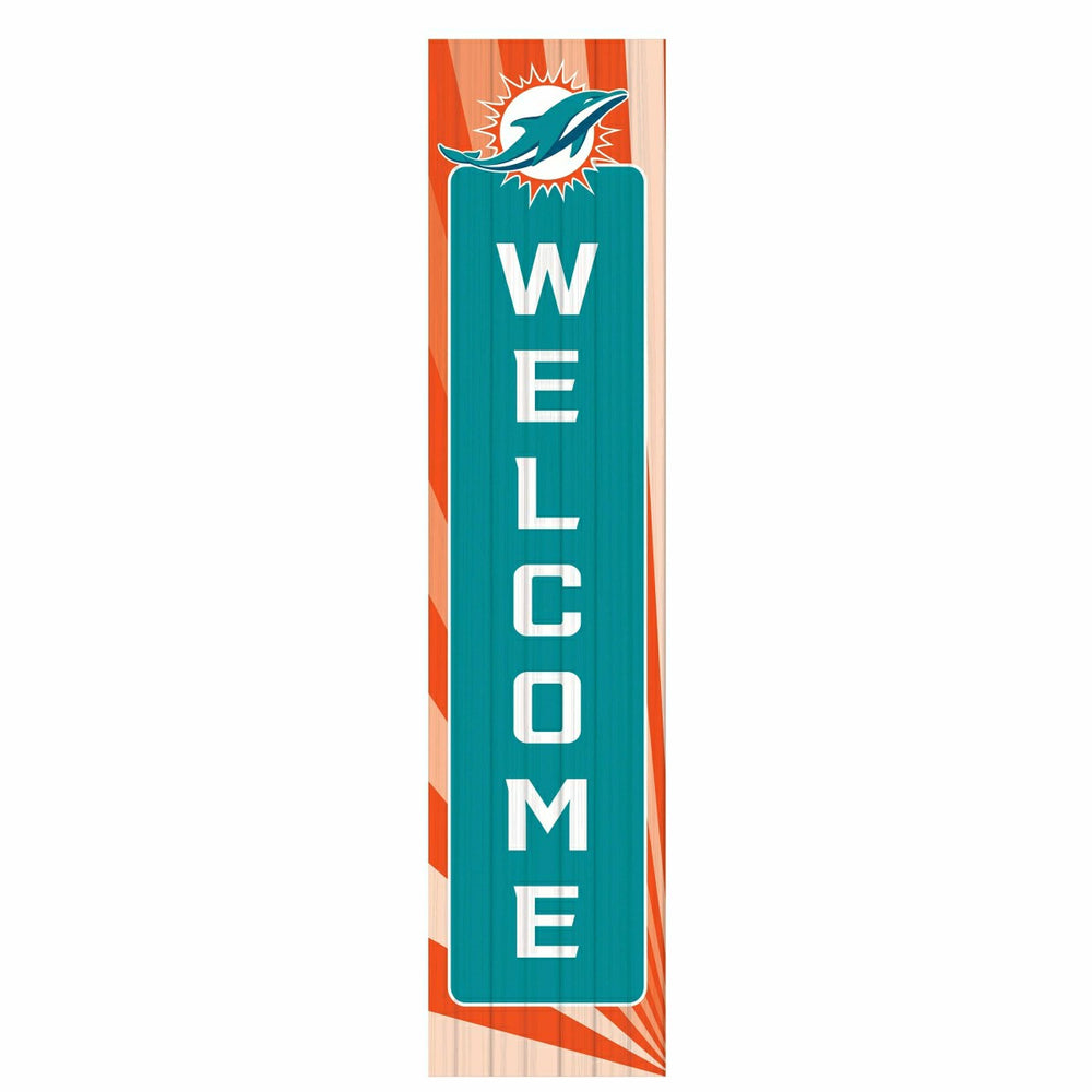 Miami Dolphins Summer Seasonal Single Sided Large Leaner, 46" - NFL Home