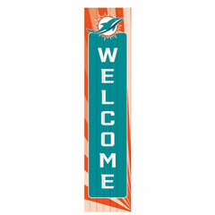 Miami Dolphins Summer Seasonal Single Sided Large Leaner, 46" - NFL Home