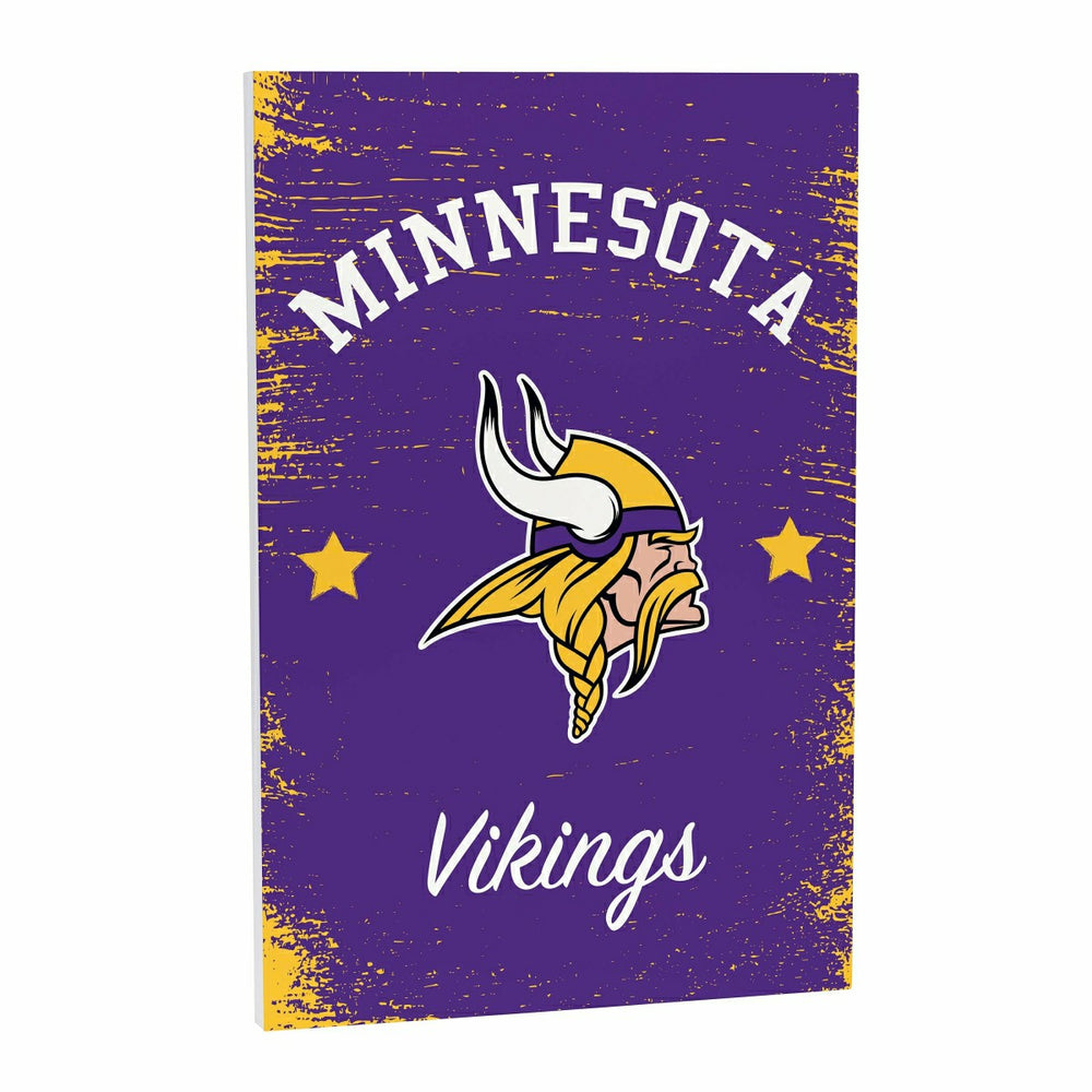 Minnesota Vikings Wood Wall Sign, 16x24 - NFL Home