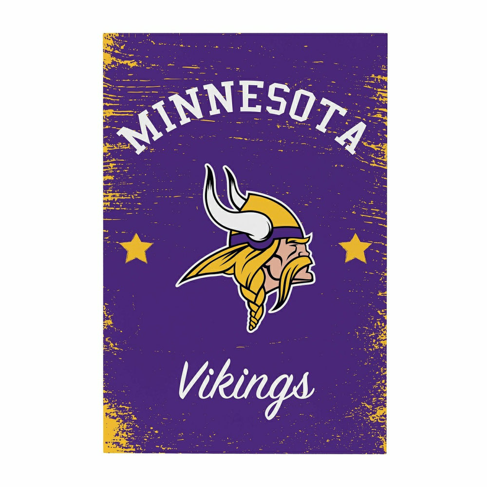Minnesota Vikings Wood Wall Sign, 16x24 - NFL Home