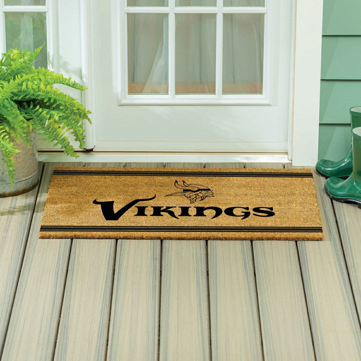Minnesota Vikings Large One Color Coir Mat, 36"x24" - NFL