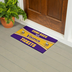 28" x 16" PVC Trapper Mat, Come Back with Tickets, Minnesota Vikings - NFL