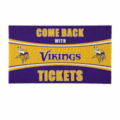 28" x 16" PVC Trapper Mat, Come Back with Tickets, Minnesota Vikings - NFL